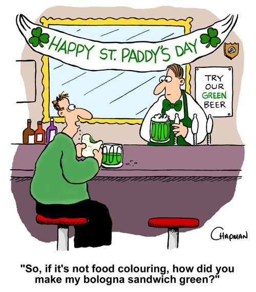 "So, if it's not food colouring, how did you make my bologna sandwich green?"