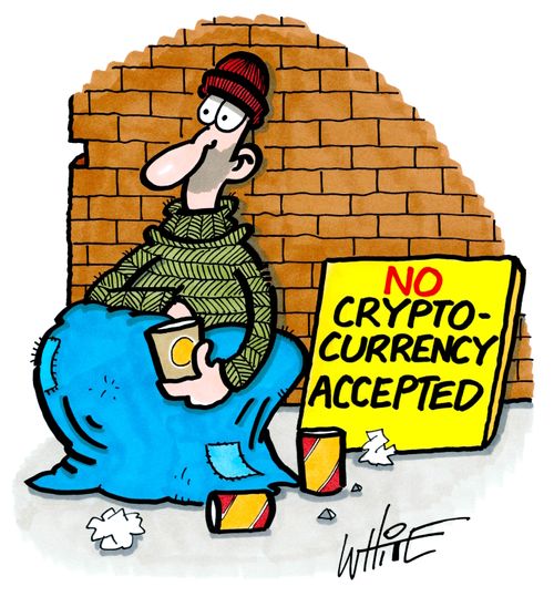 No Crypto-Currency Accepted