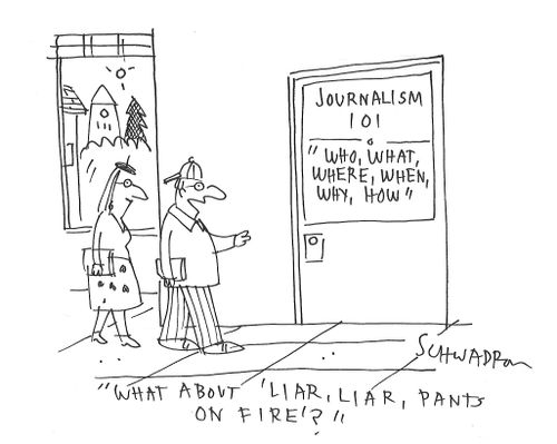 "What about 'Liar, liar pants on fire'?"