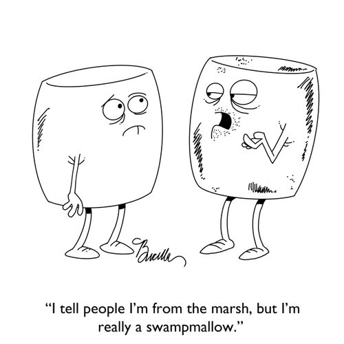 "I tell people I'm from the marsh, but I'm really a swampmallow."