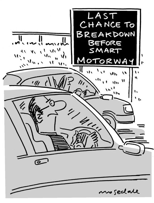 Last chance to breakdown before smart motorway.