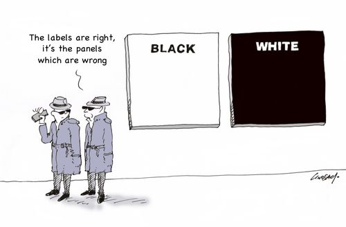 "The labels are right, it's the panels which are wrong."