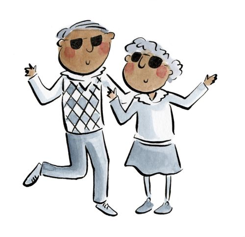 Couple in Dark Glasses