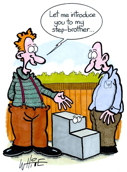 "Let me introduce you to my step-brother."