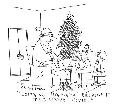 "Sorry, no 'Ho Ho Ho' because it could spread covid."