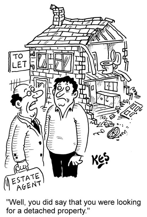 "Well, you did say that you were looking for a detached property."