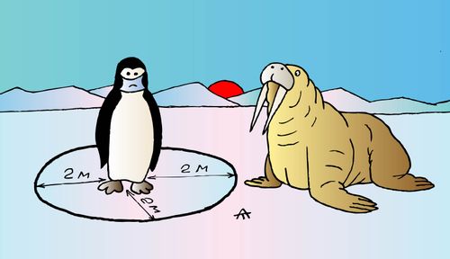 Social Distancing Penguin
