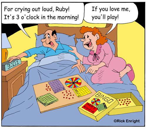 "For crying out loud, Ruby! It's 3 o'clock in the morning!"