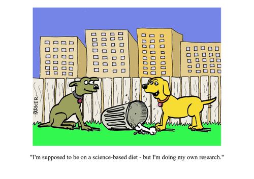 "I'm supposed to be on a science-based diet - but I'm doing my own research."