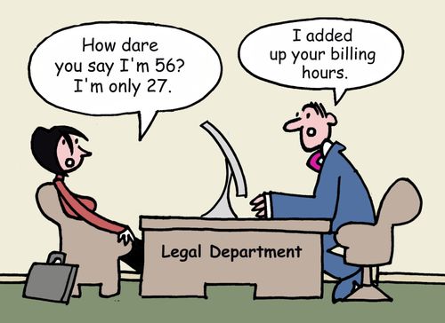 "I added up your billing hours."