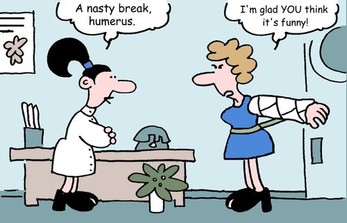 "I'm glad you think it's funny."