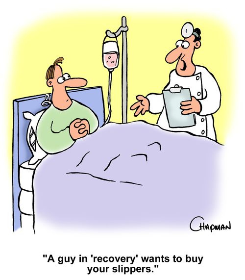 "A guy in 'recovery' wants to buy your slippers."