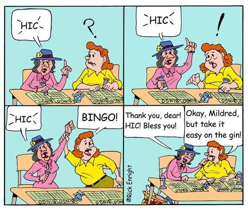 "Okay, Mildred, but take it easy on the gin."