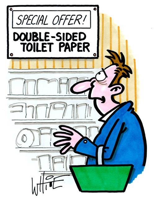 Special Offer! Double-Sided Toilet Paper.