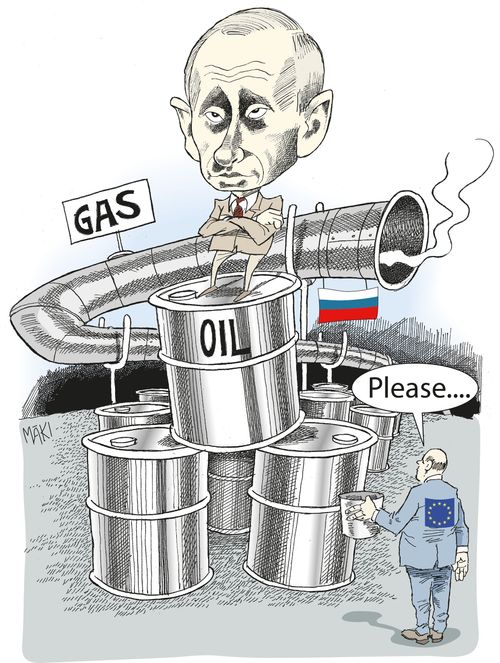 Putin sitting on gas and oil