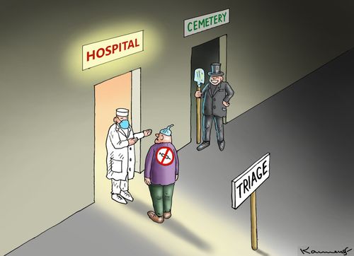 Antivaxer sent to the Cemetery