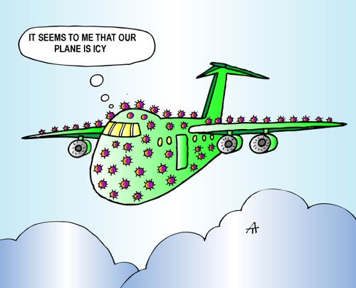 "It seems to me that our plane is icy."