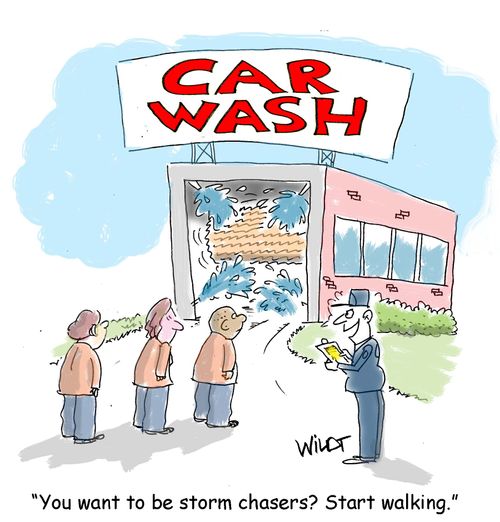 "You want to be storm chasers? Start walking."