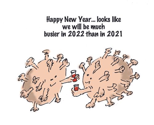 "Happy New Year. . . Looks like we will be much more busier in 2022.,"