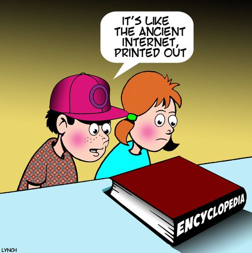 "It's like the ancient internet, printed out."