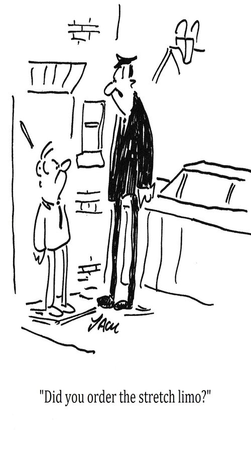 "Did you order the stretch limo?"