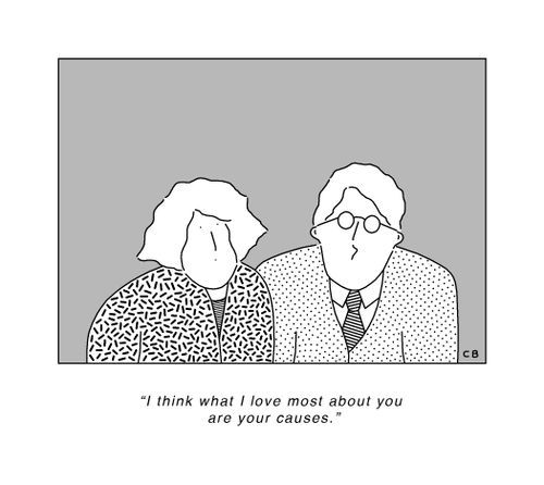 "I think what I love most about you are your causes."