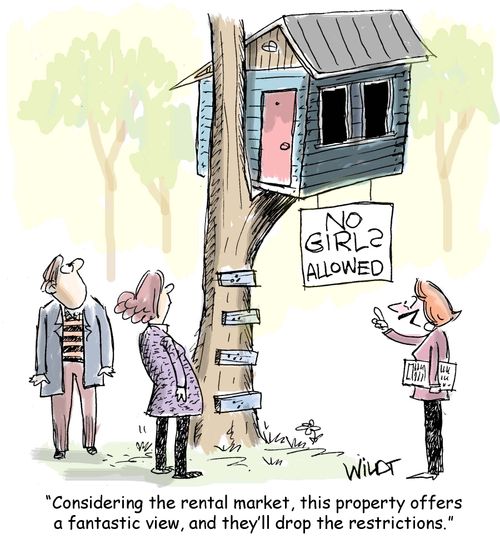 "Considering the rental market, this property offers a fantastic view, and they'll drop the restrictions."