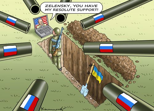"Zelensky, you have my resolute support!"
