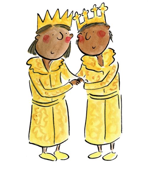 King and Queen in Bathrobes