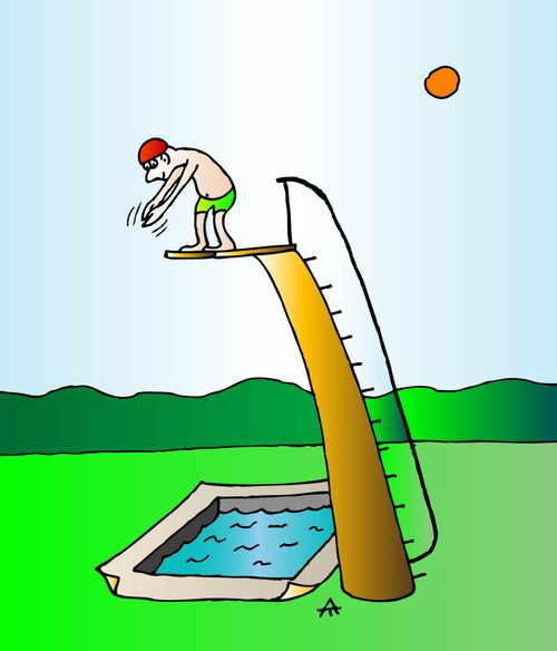 Diving into a Fake Pool