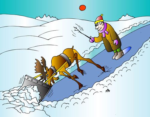 Reindeer Snow Plough