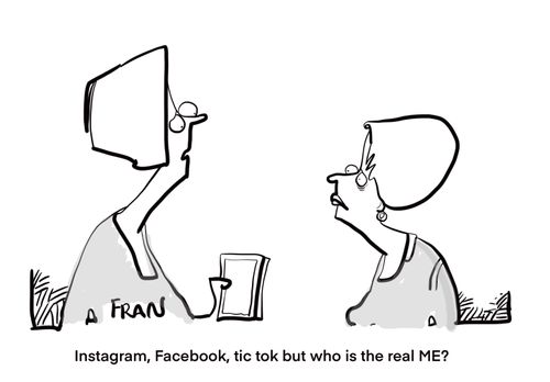 "Instagram, Facebook, tic tok but who is the real ME?"
