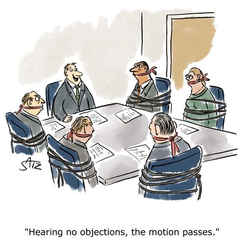 "Hearing no objections, the motion passes."