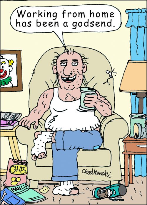 "Working from home has been a godsend."