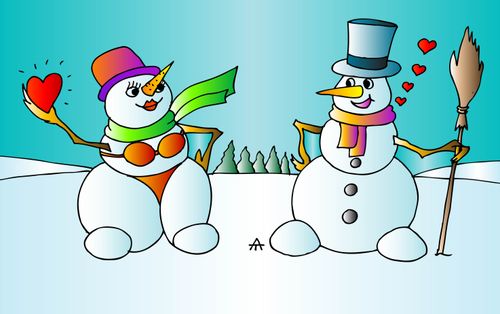 Snow Person Romance