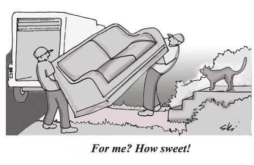 "For me? How sweet!"