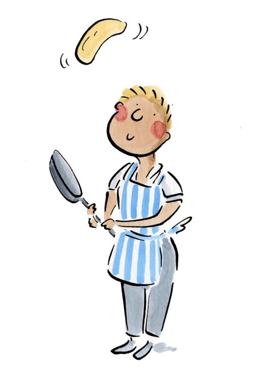 Flipping pancakes