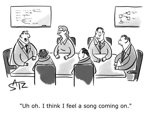 "Uh oh. I think I feel a song coming on."