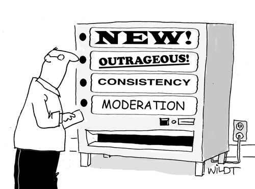New/Outrageous/Consistency/Moderation!