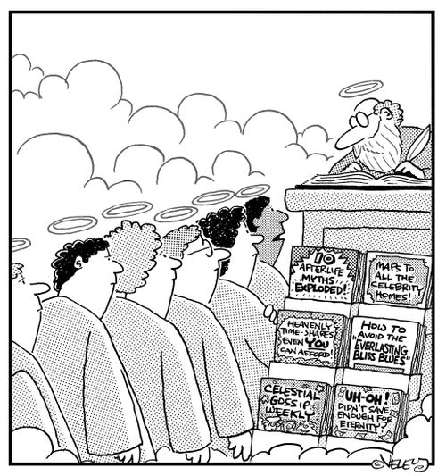 Magazine Stand at the Pearly Gates