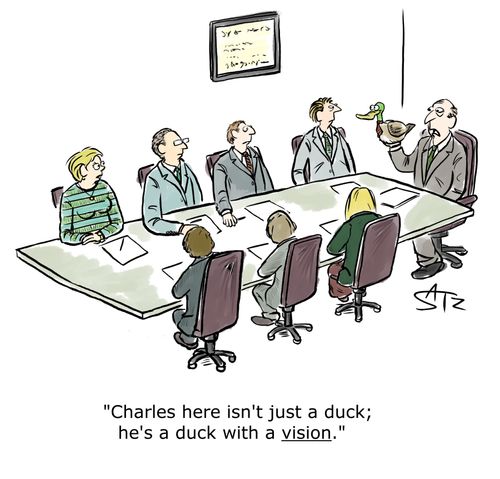 "Charles here isn't just a duck; he's a duck with a vision."