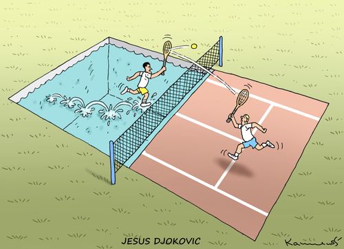 Novak Djokovic in Deep Water