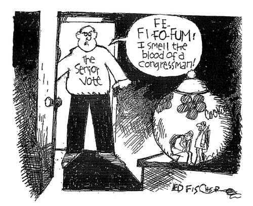 "Fe Fi-Fo-Fum! I smell the blood of a congressman!"