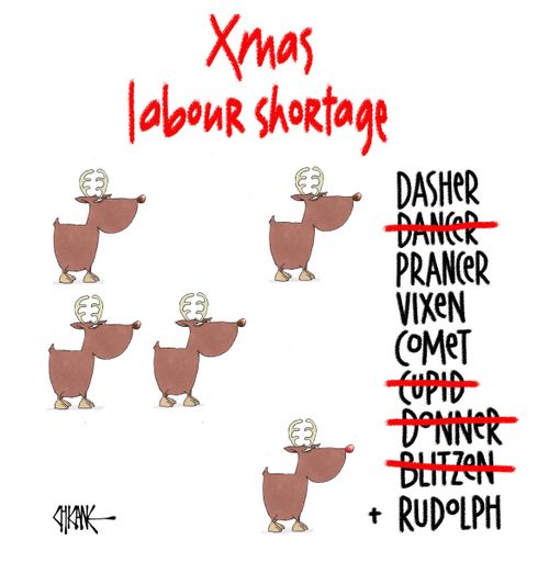 Xmas Labour Shortage