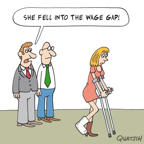 "She fell into the wage gap."