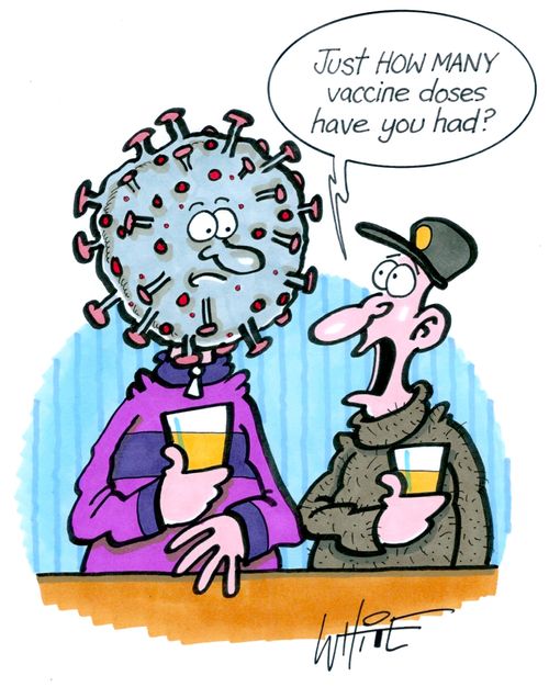 "Just how many vaccine doses have you had?"