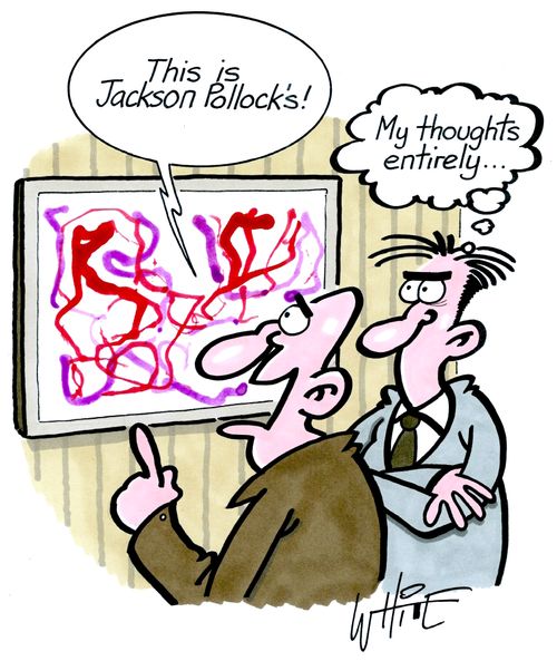 "This is Jackson Pollock's!"