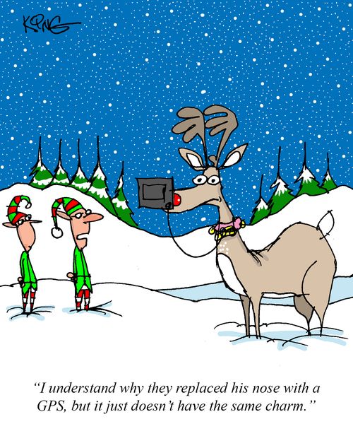 "I understand why they replaced his nose with a GPS, but it just doesn't have the same charm."