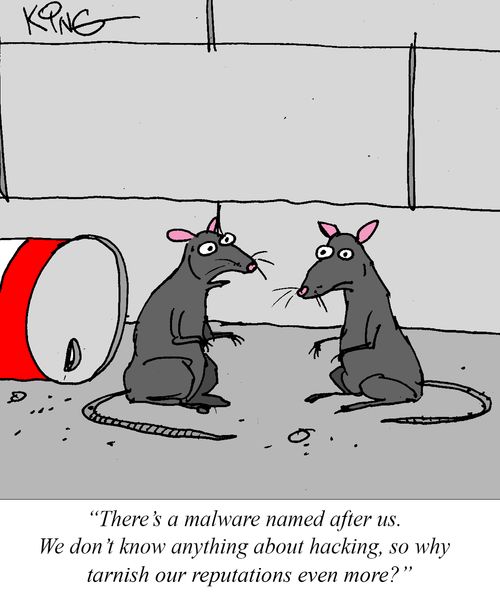 "There's a malware named after us. We don't know anything about hacking, so why tarnish out reputations even more?"