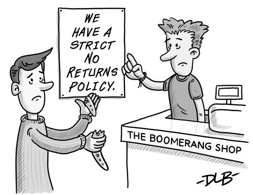 We have a strict no returns policy 